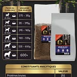Croquettes Low Grain &ndash; Poulet avec du Riz &ndash; Chien Adulte Grande Race