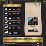 Croquettes Sans C&eacute;r&eacute;ales &ndash; Saumon & Truite avec Patate Douce et Asperge &ndash; Chien Adulte Grande Race