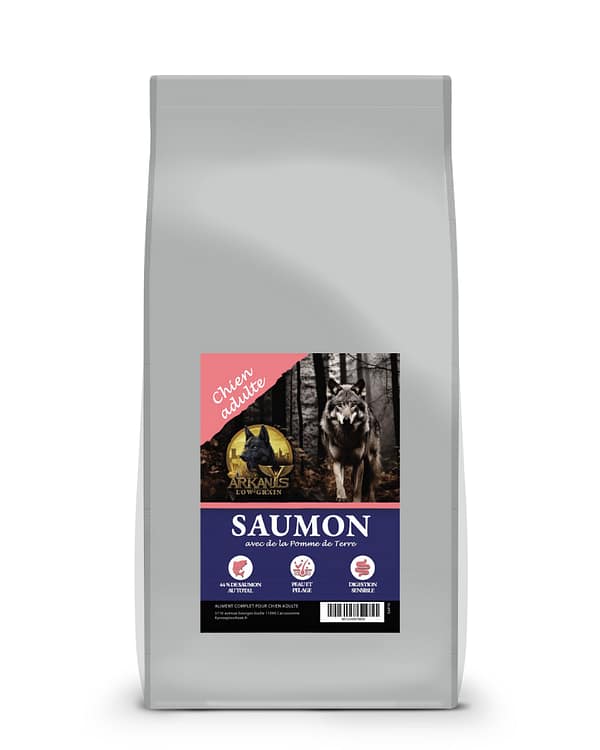 Croquettes Low Grain &ndash; Saumon avec de la Pomme de Terre &ndash; Chien Adulte