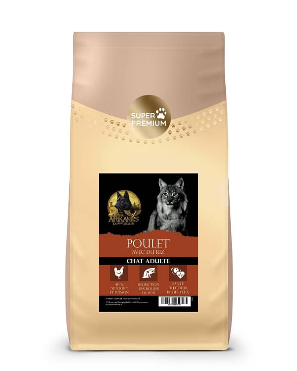 Croquettes Chat Adulte Low Grain &ndash; Poulet & Riz