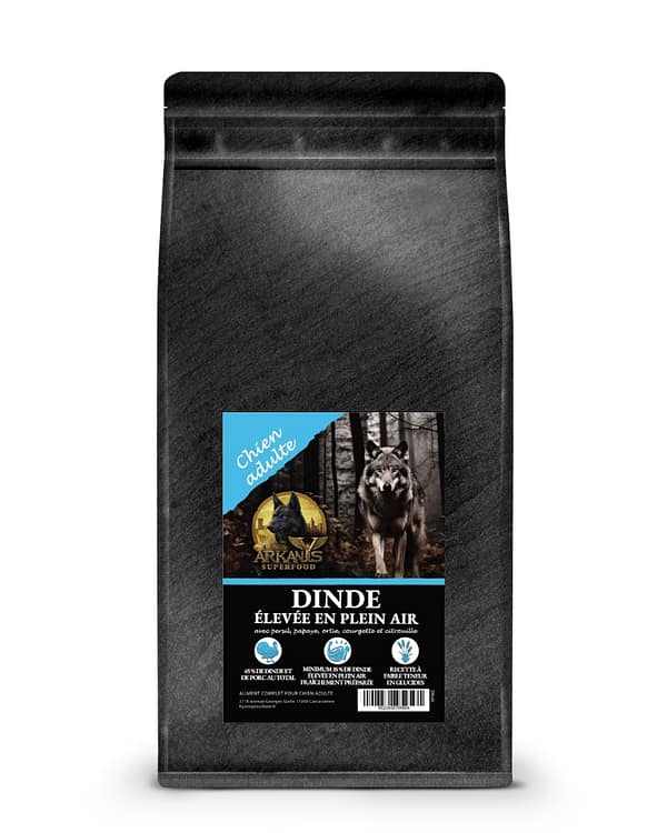 Croquettes Superfood 65 &ndash; Dinde Plein Air avec L&eacute;gumes et Fruits &ndash; Chien Adulte