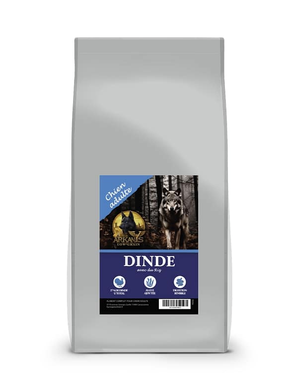 Croquettes Low Grain &ndash; Dinde avec du Riz &ndash; Chien Adulte
