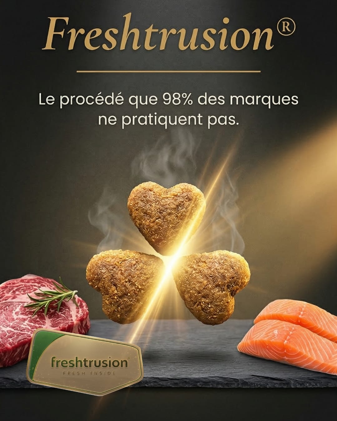 Processus Freshtrusion&reg; &mdash; cuisson douce 82&deg;C